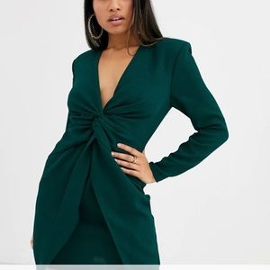 SOLD ON DIFF APP- ASOS wrap twist front dress